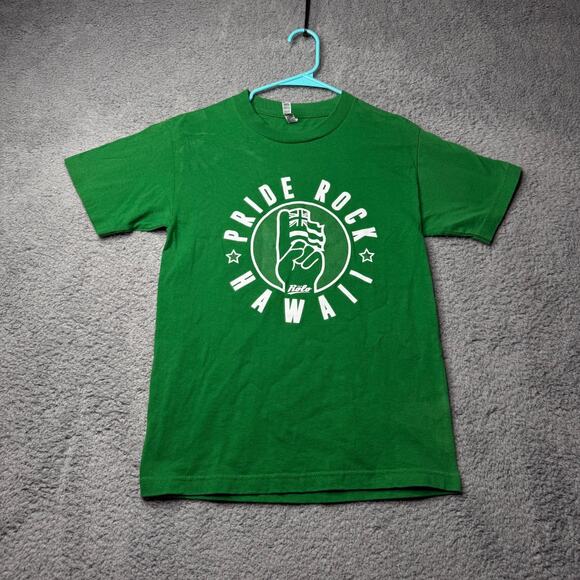 Pride Rock Hawaii T Shirt Men's Small Green Graphic Short Sleeve - Picture 1 of 7